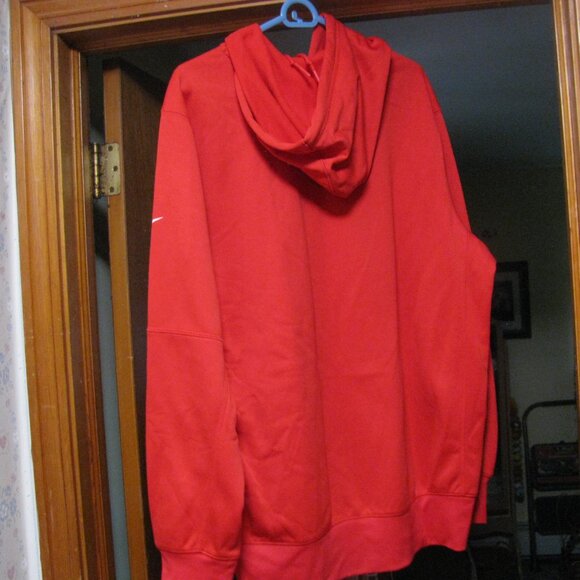 KC  KANSAS CITY CHIEFS  KINGDOM  RED HOODIE NIKE DRI FIT  L LOWEST PRICE PERFECT - Picture 6 of 8